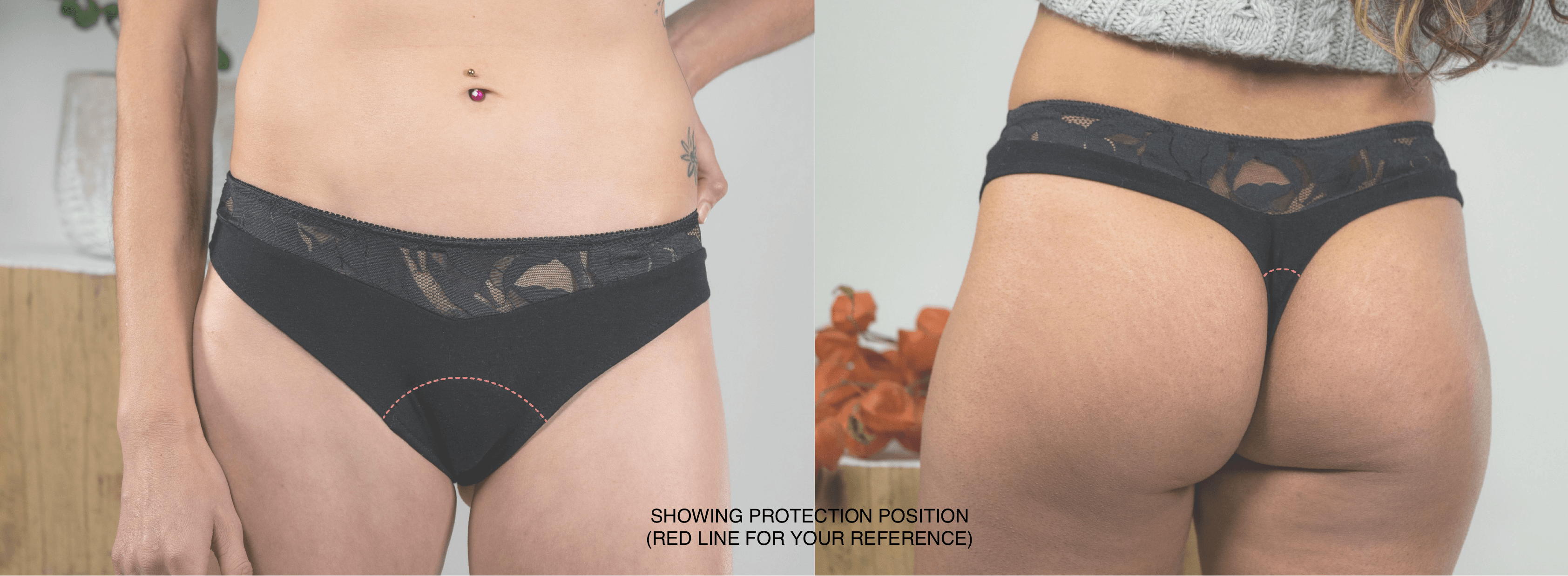 GISELLE thong period underwear - Rosaseven