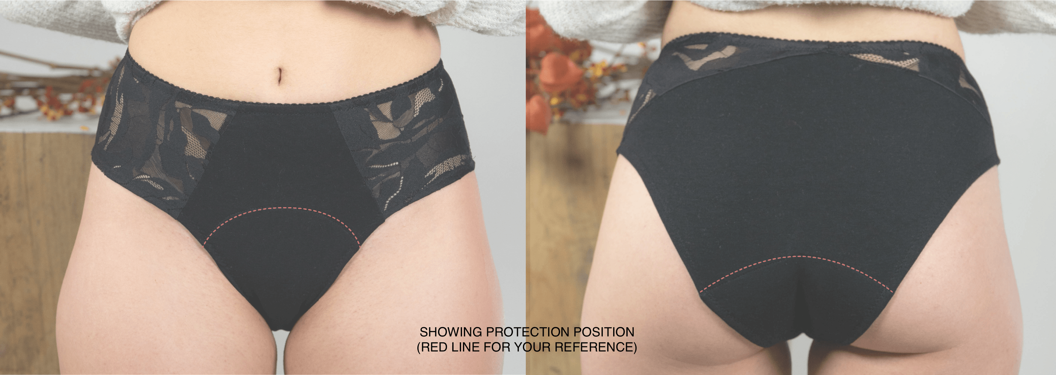 Rosaseven Lingerie Period Underwear I THERESE nightset period shorts